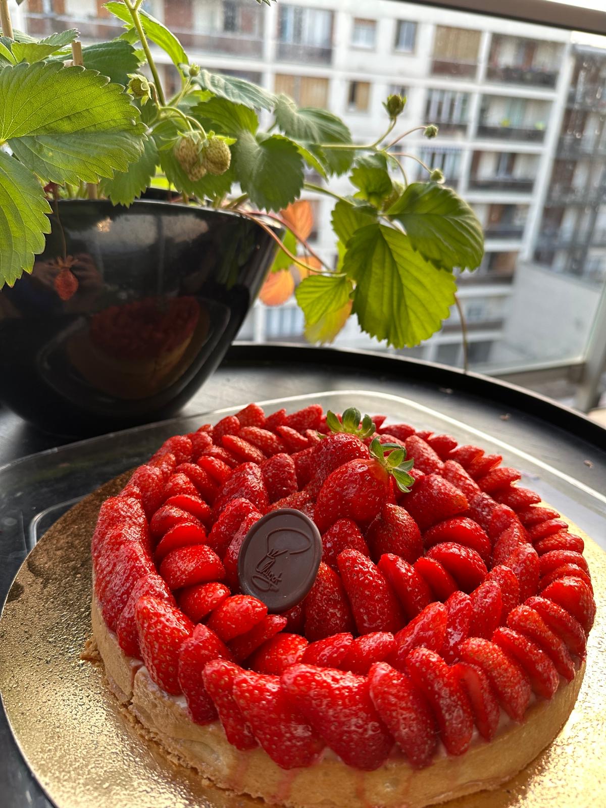 Tarte aux fraises fraîches